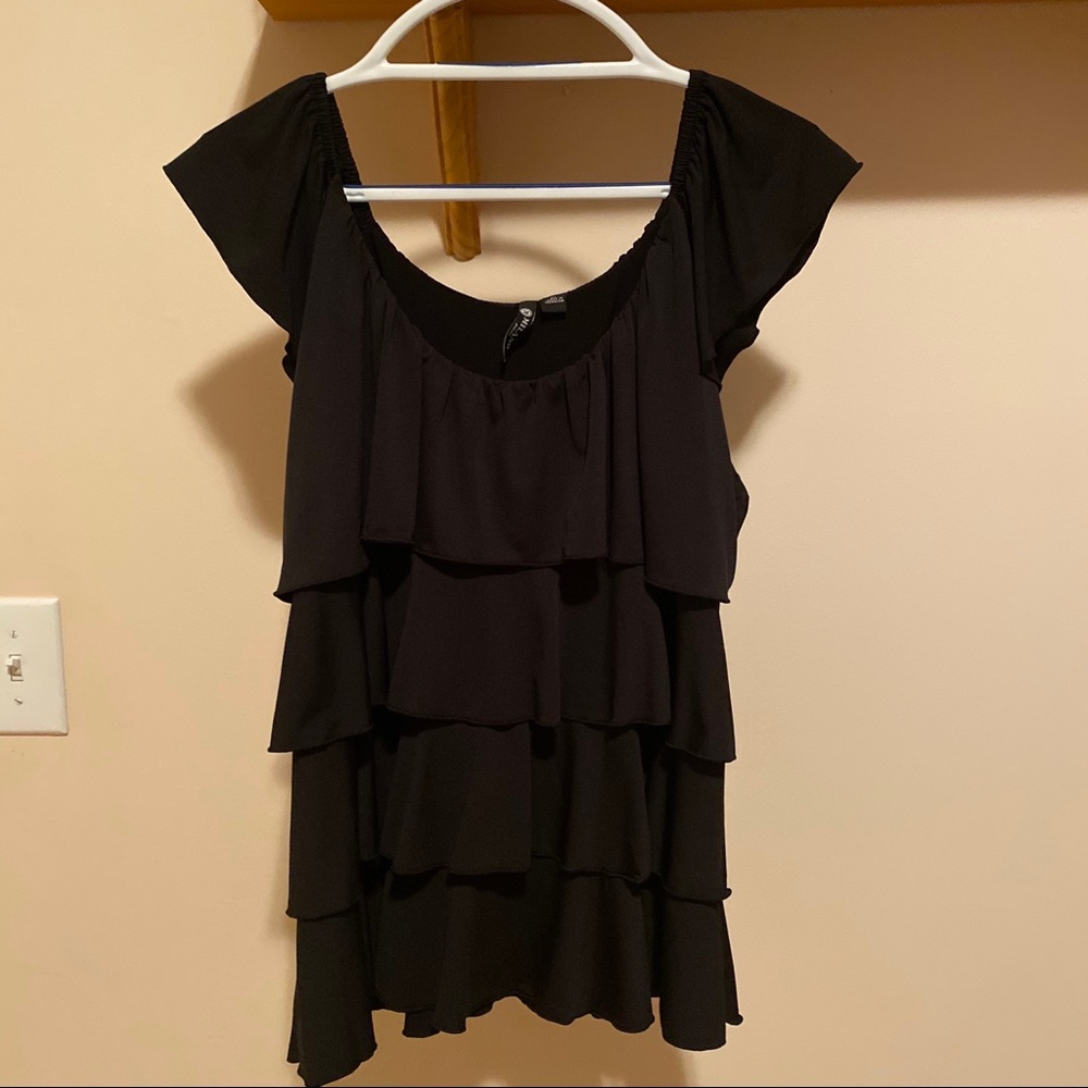 Milano Petite Ruffled Blouse